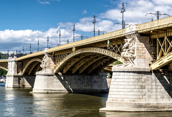 Margaret Bridge across the Danube river