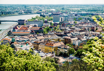Fototapeta premium View of Buda, western part of Budapest. Hungary