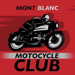 Abstract background with the words Motocycle Club inside