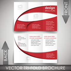 Tri-fold corporate business store brochure