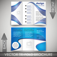 Tri-fold corporate business store brochure