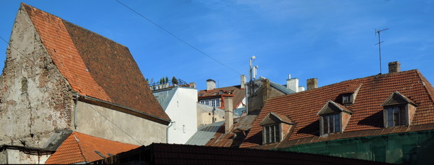 Red roofs and dormers (Riga, Latvia)