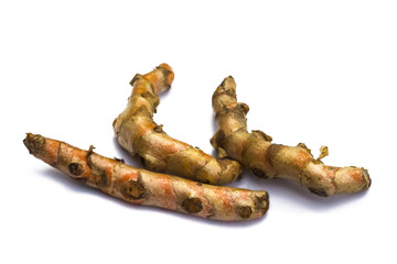 Curcuma isolated on white