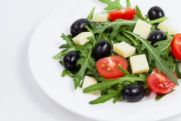 Salad with mozzarella