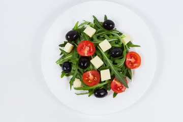 Salad with mozzarella