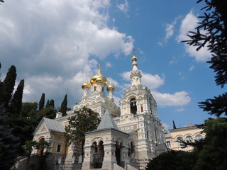 Собор во имя святого Александра Невского в Ялте в Крыму.