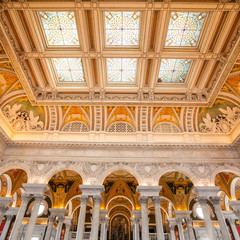 Library of Congress, interior of the building, DC