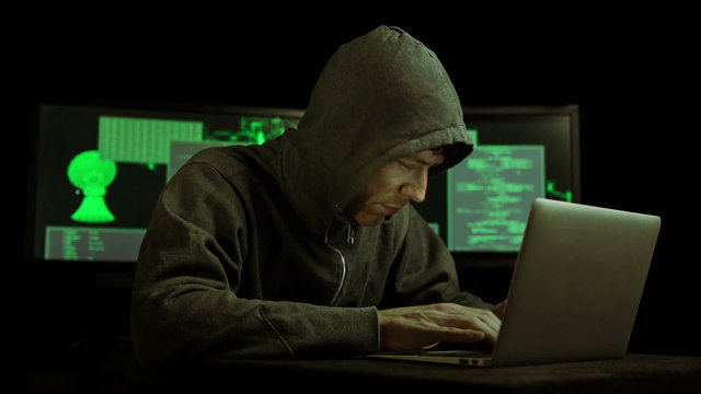 Dark Hacker cracking code (HD)