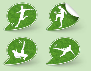 Collect Sticker with Football Players Icon