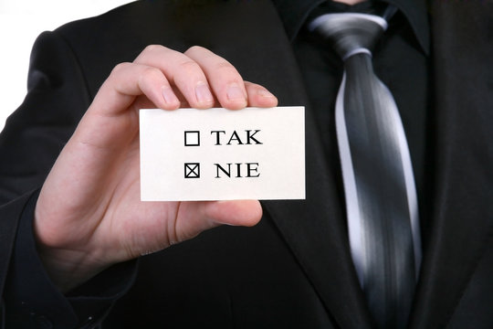 Yes or No - voting