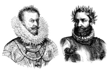 Fototapeta na wymiar 2 Men - 16th century