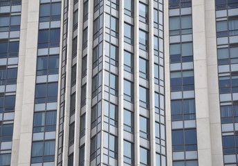 Facade of luxurious building