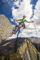 Climber on the edge.