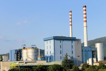 outside of the factory in north Italy