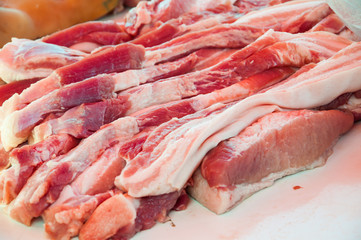 Piece of fresh raw meat background