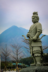 Obraz premium Chinese Warrior Archer Statue