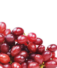 red grape on isolated white background