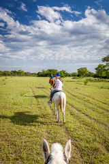Riding horse in Pantanal ,Brazil