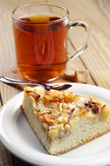 Piece pie and cup of tea
