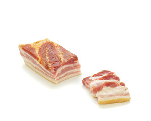 Big Bacon Part and Slices in Front Left
