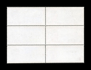Blank Postage Stamp Sheet