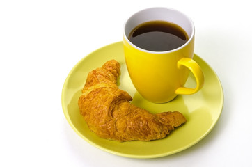 Kaffee und Croissant