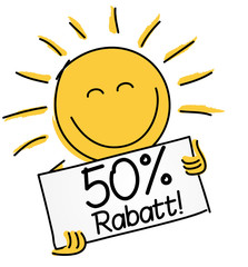 50 % Rabatt