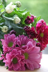 Blumengrüße mit Chrysanthemen