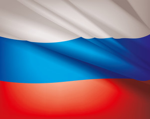 Flag of Russia, vector background