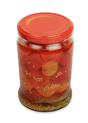 Peppers in a jar