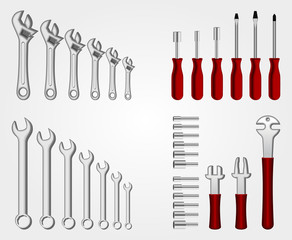Auto service tool set