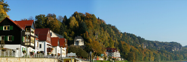 Kurort an der Elbe in der Sächsischen Schweiz