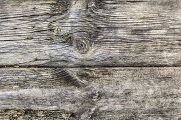 Old Rotten Cracked Knotted Floorboards Surface Texture Detail