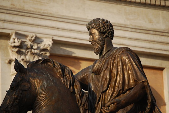 Statue of the  Emperor Marcus Aurelius on the Capitol Hill