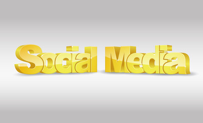 3d word social media