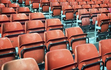 Fototapeta premium rows of chairs