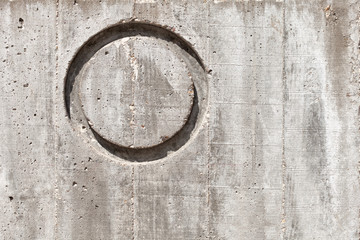 Obraz na płótnie Canvas Letter O on Concrete Horizontal