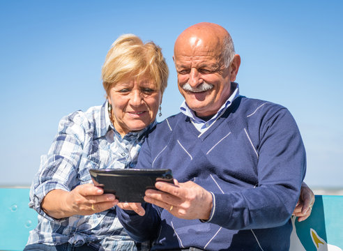 Couple With Tablet