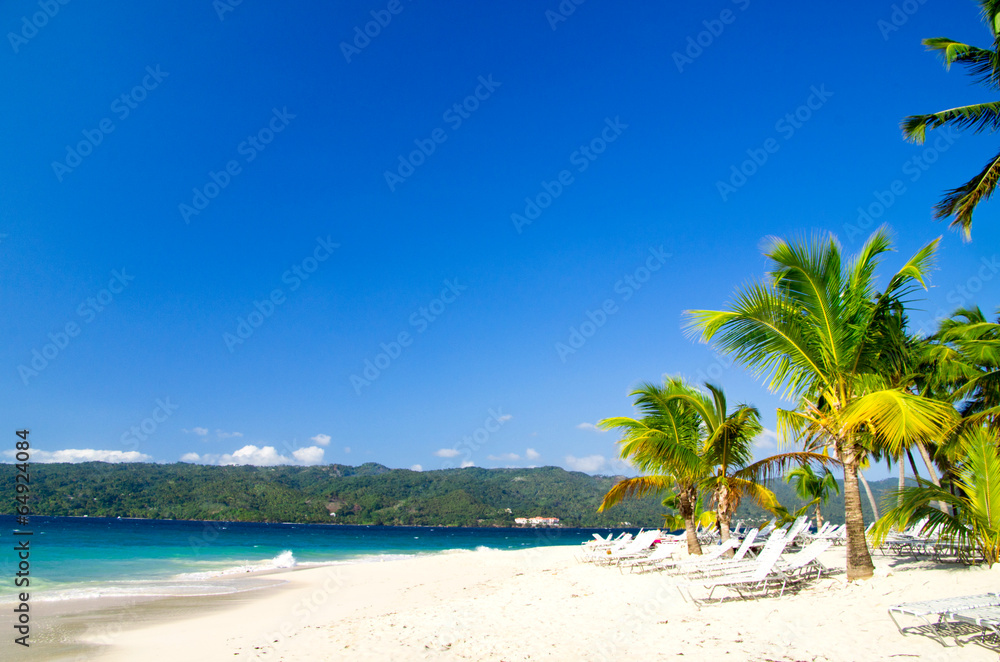 Wall mural beach