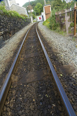 Narrow gauge rail tracks