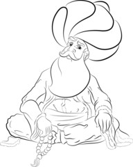 Nasreddin Hoca Karakteri İllüstrasyonu