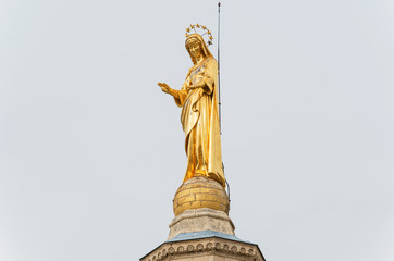 Virgin Mary statue in Avignon, France
