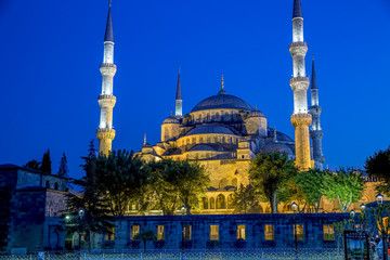 Fototapeta na wymiar Sultan Ahmed Mosque in Istanbul Turkey