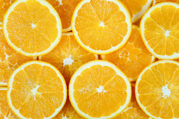 Background of orange slices