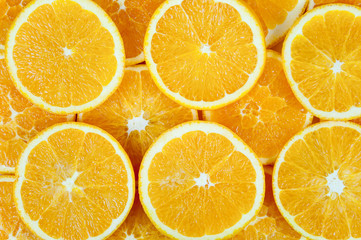 Background of orange slices