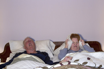 Woman Dealing with Snoring Husband