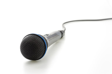 Microphone isolated on white