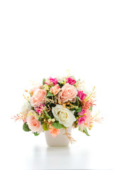 Bouquet flowers isolated on white