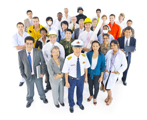 Group of Diverse People with Various Occupations