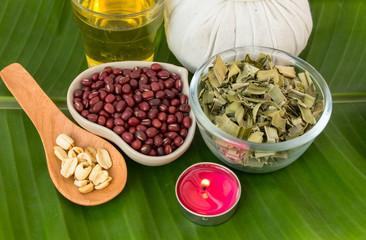 Mixture of Thai herbs for spa